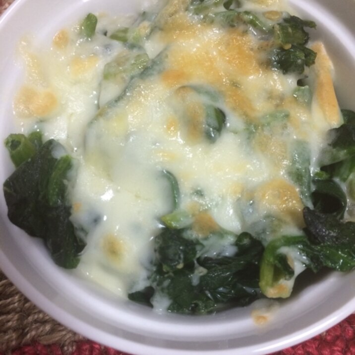 簡単 ほうれん草のチーズ焼き レシピ 作り方 By りぽひめ 楽天レシピ